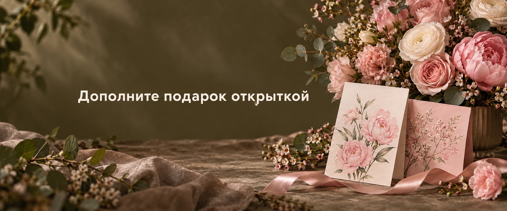 Дополните подарок открыткой